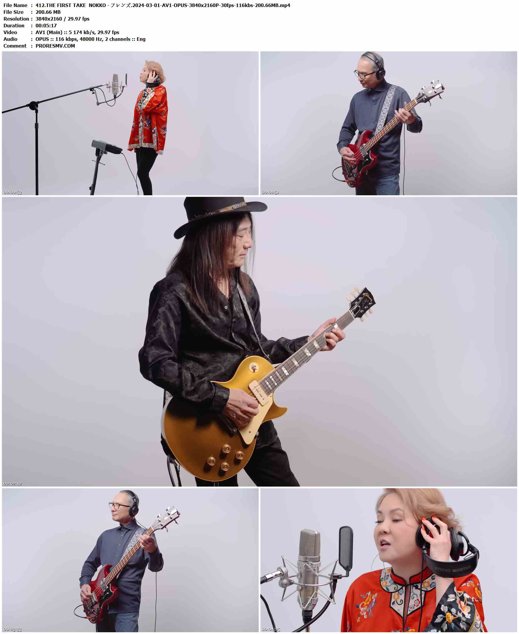 412.THE FIRST TAKE NOKKO - フレンズ.2024-03-01-AV1-OPUS-3840x2160P-30fps-116kbs-200.66MB官方MV_高清MV